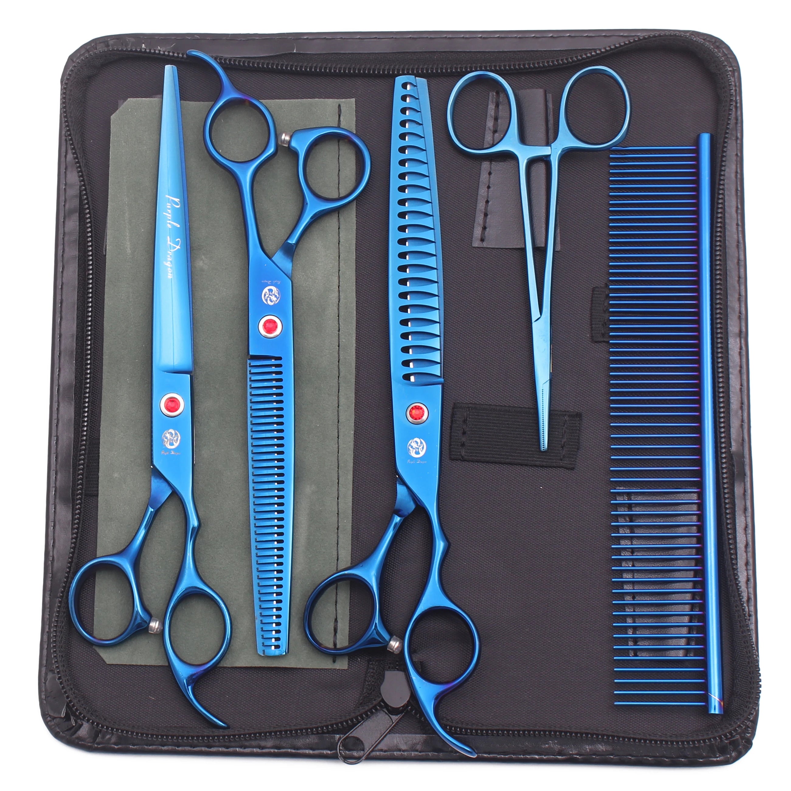 Purple dragon grooming shears best sale