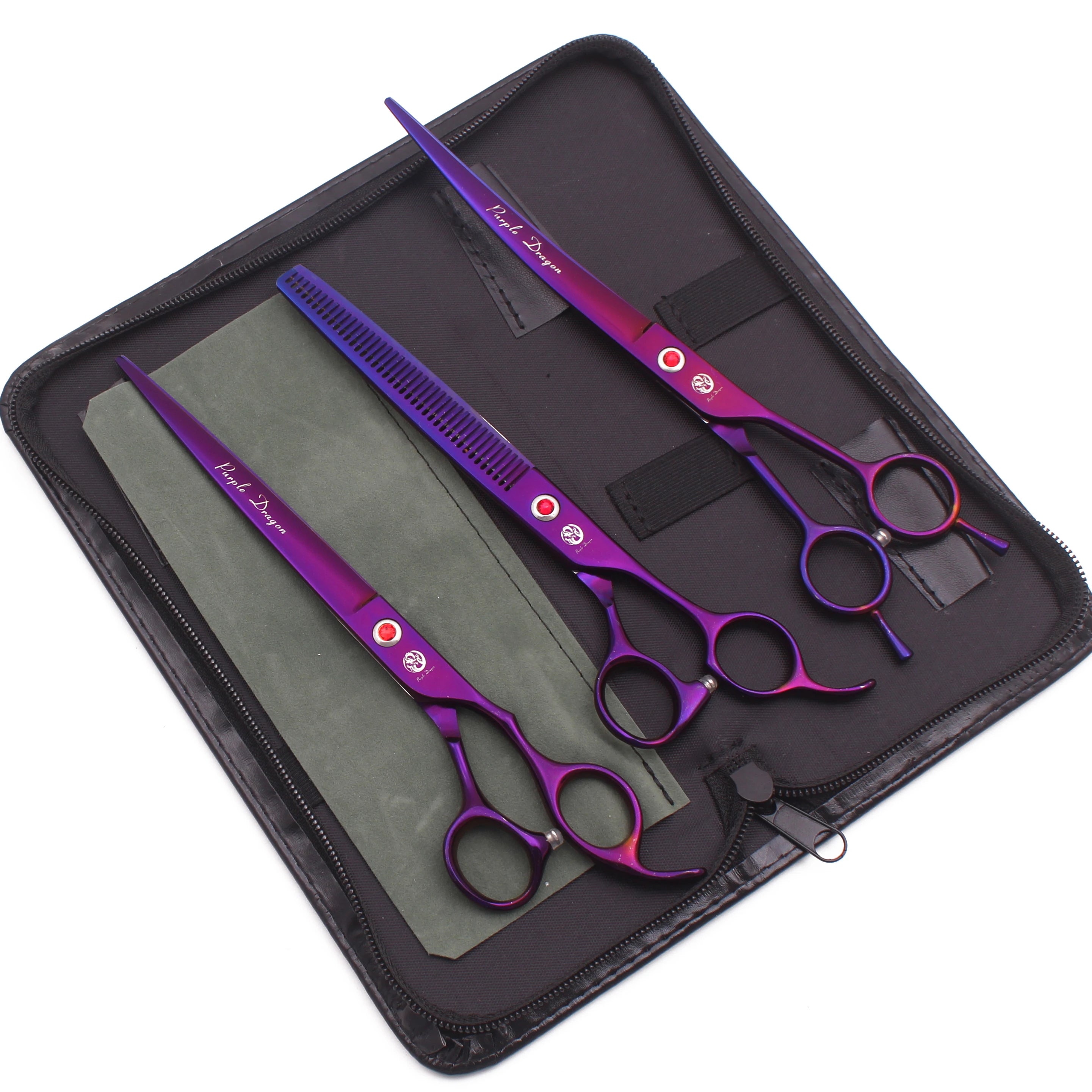 Purple dragon grooming shears hotsell